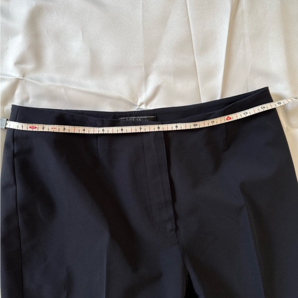 Prada Navy Straight-Leg Trousers Size 44 Designer Women’s Pants Sleek & Stylish - Picture 2 of 13